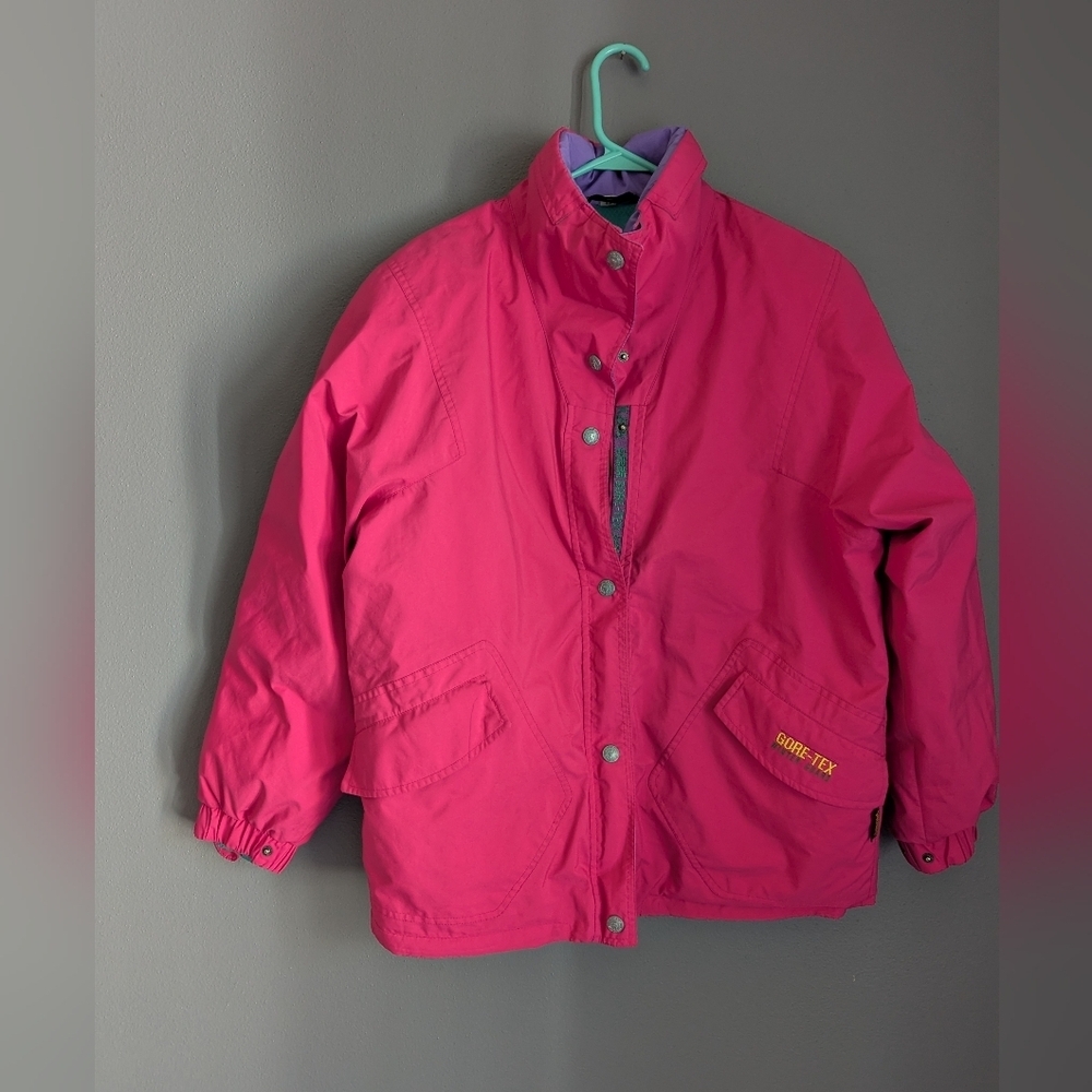 Vintage Winter Jacket Size 42. Ciesse Piumini Vintage Pink And Teal Jacket.